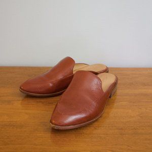 Madewell The Frances Loafer Mule | Size 7 | Burnished Mahogany Leather